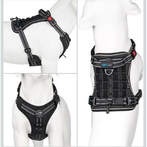 PHOEPET No Pull Tactical‎ Dog Harness W/ Molle & Loop Panels Dog Size Medium NEW
